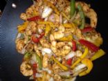 SPICY SHRIMP AND PEPPER STIR FRY