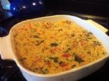 Creamy Zucchini, Kale and Tomato Rice