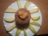 Flaxseed breakfast muffin in a mug