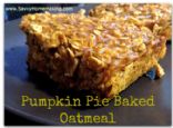 Pumpkin Pie Baked Oatmeal
