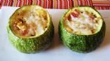 Grilled Stuffed Zucchini with Rice and Tomatoes