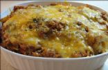 Beef and Cheesy Spaghetti Squash Bake (Low Carb)