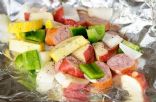 Kielbasa Foil Packet dinner