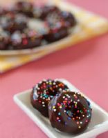 Bulked Up Mini Glazed Mocha Donuts