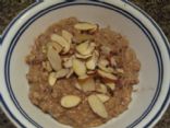 Slow Cooker Protein-Rich Almond Joy Oatmeal