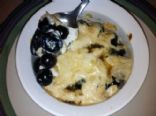 Baked Blueberries & Cream