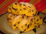 Gluten-free Milk-free Pumpkin Chocolate Chip Biscotti Cookies