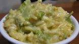 Broccoli Cheez Whiz Rice Casserole, light