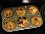 mixed berry corn muffins