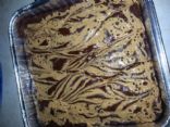 Skinny Peanut Butter Swirl Brownies