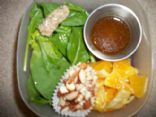 Spinach-and-Orange Salad with Almonds and Sweet-Sesame Dressing