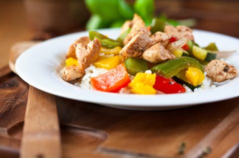 Chicken Oregano with Sweet Peppers 