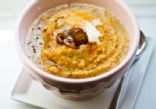 Pumpkin Spice Swirl Maple-Date Cream of Wheat