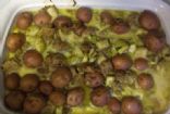 Kohlrabi Casserole with Sausage and Fresh Thyme