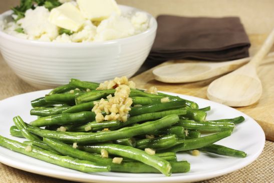 Green Beans with Miso and Almonds