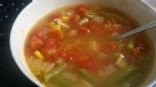 Spicy Vegetarian Tortilla Soup 