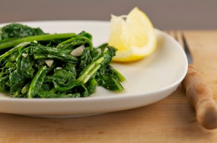 Beet Greens with Pine Nuts