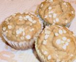 Peanut Butter Banana Oat Muffins