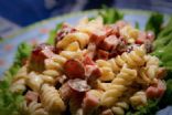 Macaroni Salad with Grapes & Turkey Ham