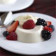 Buttermilk Panna Cotta with Berries and Vanilla Sabayon