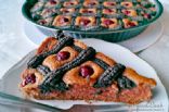 Poppy pie with cherries 