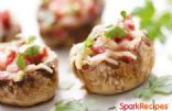 Bruschetta-Stuffed Mushrooms