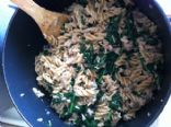 Whole Wheat Rotini with Italian Tuna and Spinach