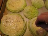 Garlic Rubbed Roasted Cabbage Steaks