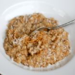 Baked Peanut Butter Coconut Oatmeal 