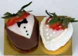 Dark & White Chocolate Strawberries In Tuxedos