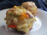 Twice Baked Potatoes with Ham & Corn 