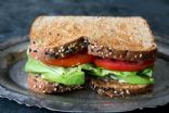 Cream Cheese, Avocado, Tomato, Spinach, & Whole Wheat Sandwich With Apple