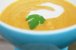 Coconut milk, sweet potato & chilli soup