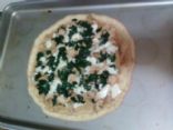 Italian Chicken, Spinach and Mozzarella Pizza Pie