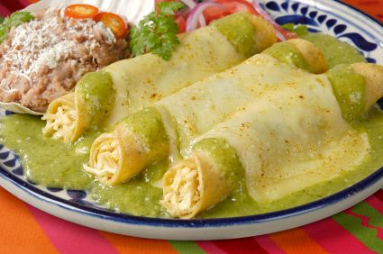 Chef Meg's Creamy Green Enchiladas