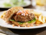 Mushroom-N-Onion Stuffed Burger