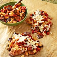 Dinner Bruschetta with Eggplant Ragu