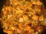 Orange Salmon Cauliflower Rice Bowl