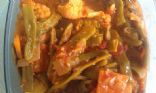 Chunky Vegie & Tomato Salsa with boiled potatoes
