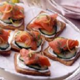 Smoked Salmon & Cucumber Tea Sandwiches 