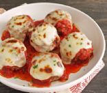 Low Carb Meatballs Alla Parmigiana