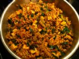 Rotini with tofu and veggies