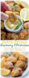 Rosemary Parmesean Chicken Nuggets