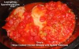 Drea's Slow Cooked Chicken Breasts with Spiked Tomatoes and Cut Green Beans