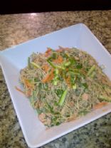 Low Fat Asian Salmon Pasta Salad