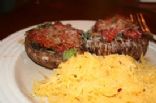 Stuffed Mushrooms with Tomato Sauce & Pasta