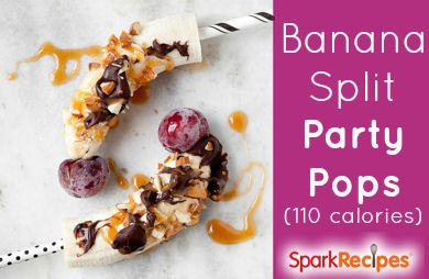 110-Calorie Banana Split Pops