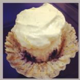 Lemon Blueberry Angel Food Cupcakes