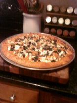 Veggie, Chicken & Feta Pizza