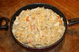 Vicki's One skillet Chicken Casserole
